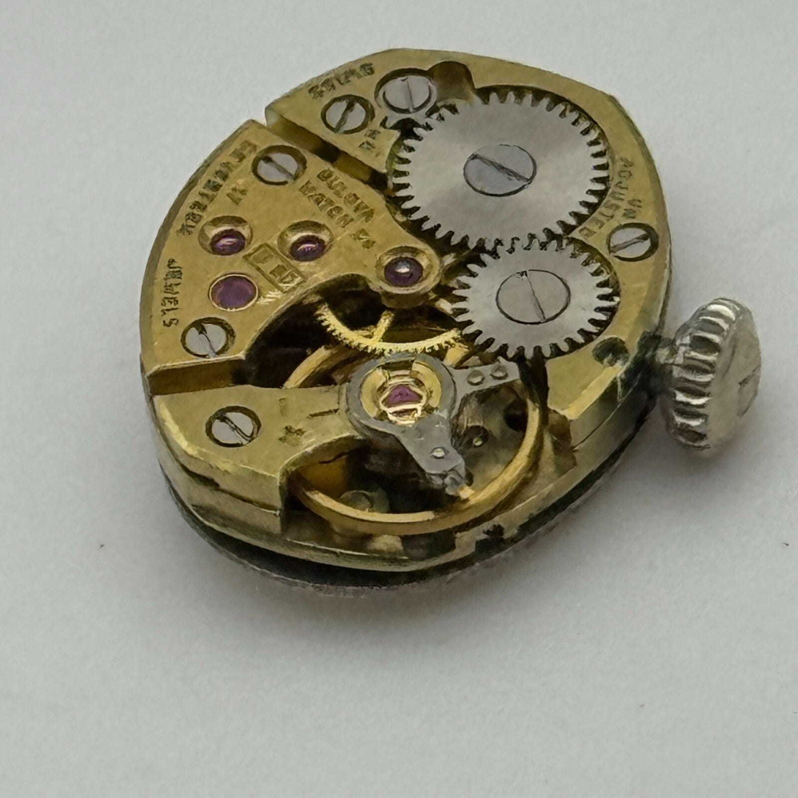 12.7mm Running Bulova 5BD Manual Wind 17 Jewels Swiss Made Watch Movement PARTS