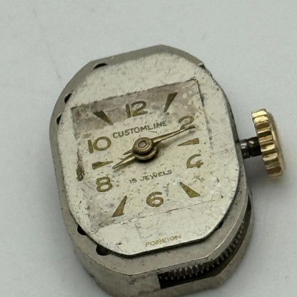 12.9mm Ladies Customline Lorsa 514A French Manual Wind Watch Movement PARTS