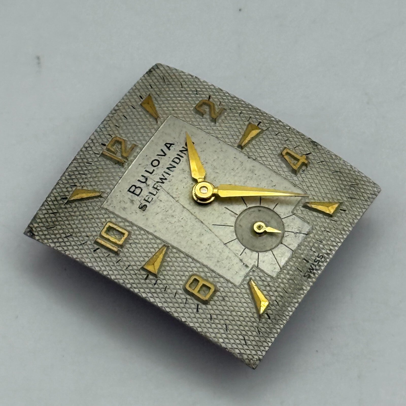 20.8mm Vintage Bulova 8BBA Good Balance Automatic Watch Movement PARTS REPAIR