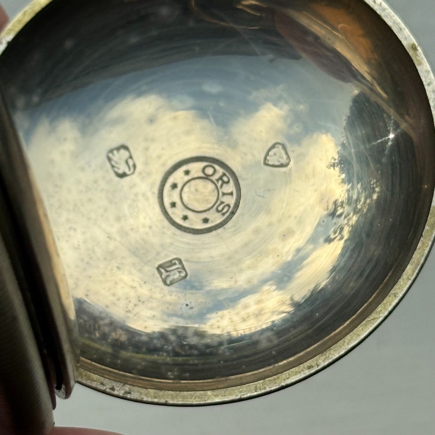 Oris Ottoman Pocket Watch Antique Pin Set Full Hunter To Repair Rare 54mm