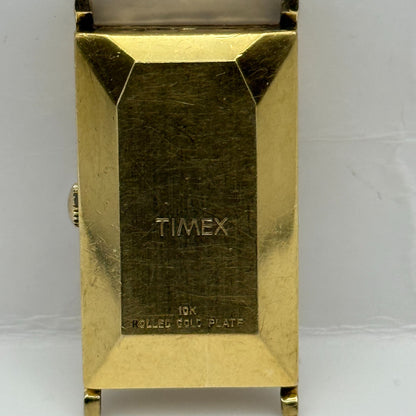 Timex Electric Ladies Quartz Watch 10k Rolled Gold Plated 18mm UNTESTED PARTS