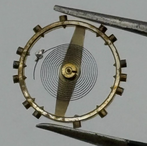 FHF 150 Balance Wheel Complete And Spring 10 1/2’’’ Watch Movement Parts NOS