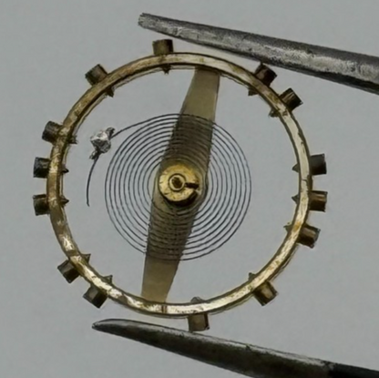 FHF 150 Balance Wheel Complete And Spring 10 1/2’’’ Watch Movement Parts NOS