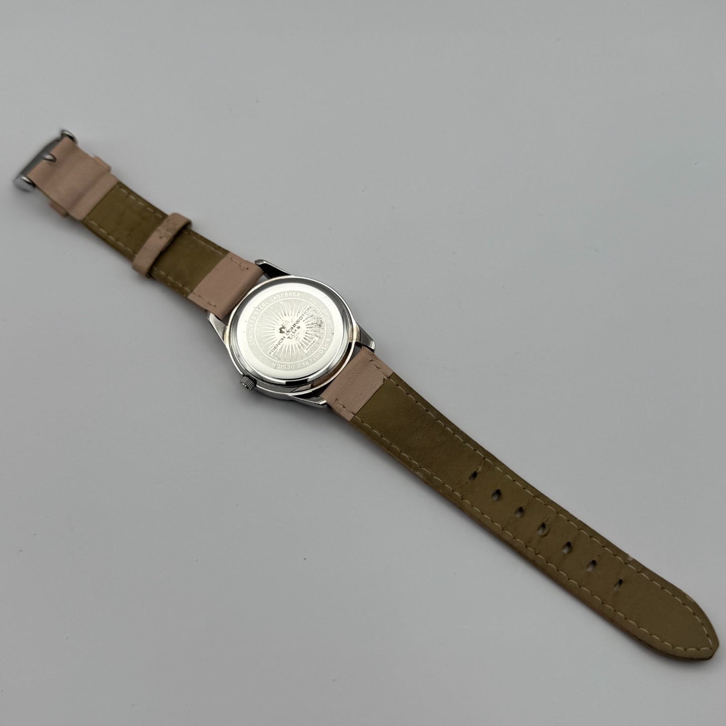 FCUK French Connection Time Ladies Quartz Watch Crystal Markers Working 33mm