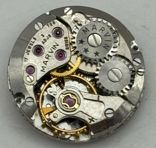 15.5mm Ladies Marvin 728 Swiss Manual Wind Vintage Watch Movement PARTS