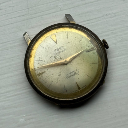 33mm Vintage Fero Feldmann 17 Jewels Extra Flat Manual Wind Watch PARTS / REPAIR