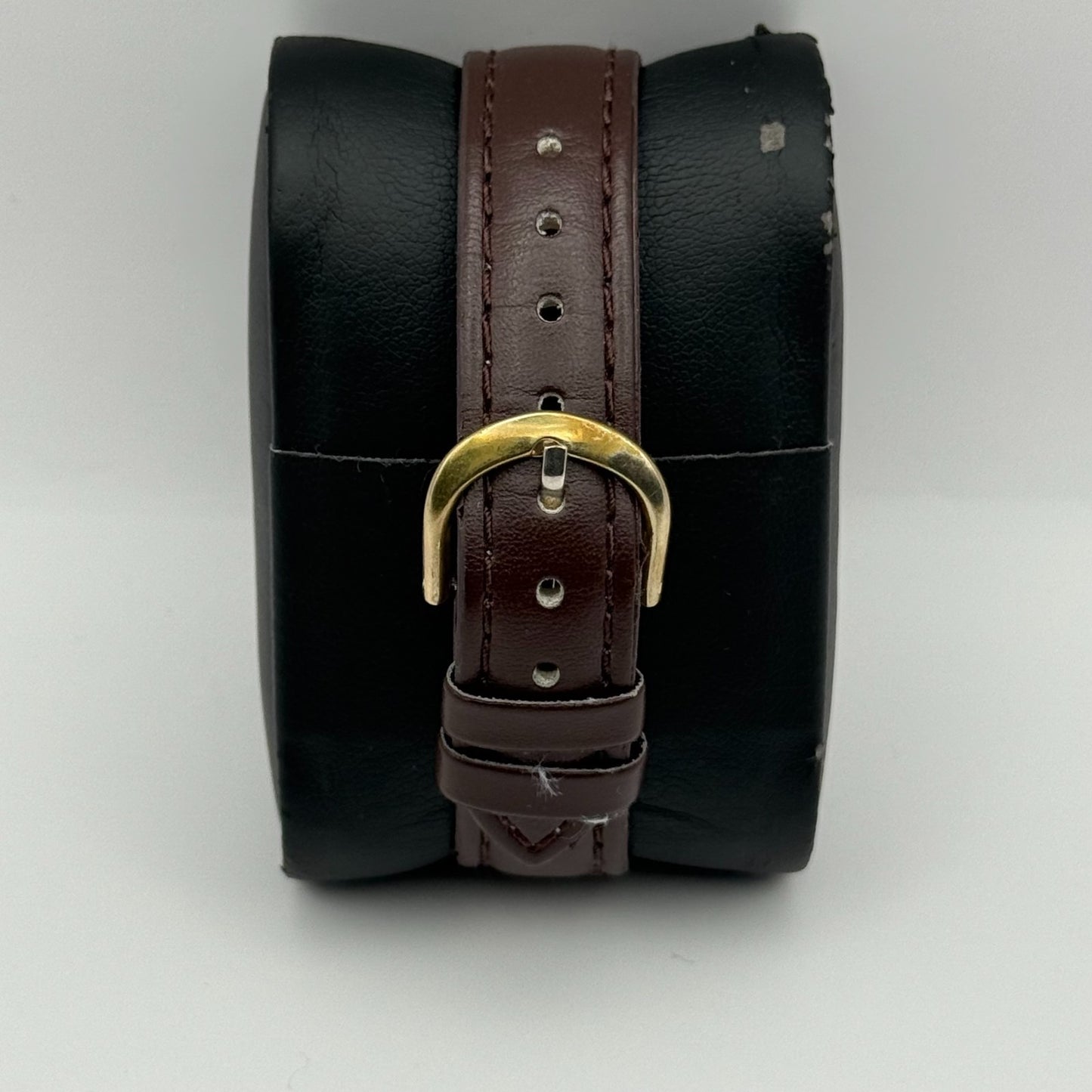 Infinite Ladies Quartz Watch Mother of Pearl Dial Brown Strap Japan Working 31mm