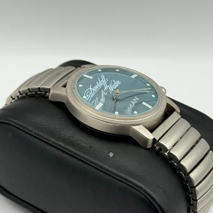 Davidoff Cool Water Ladies Quartz Watch Silver Tone Stretch Band Working 31mm