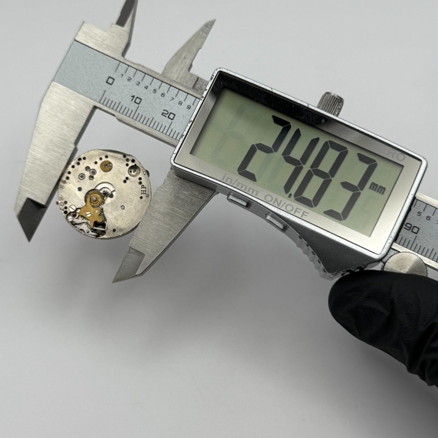 HP Parrenin Watch Movement Manual Wind Vintage Swiss Made Parts Repair 24.8mm