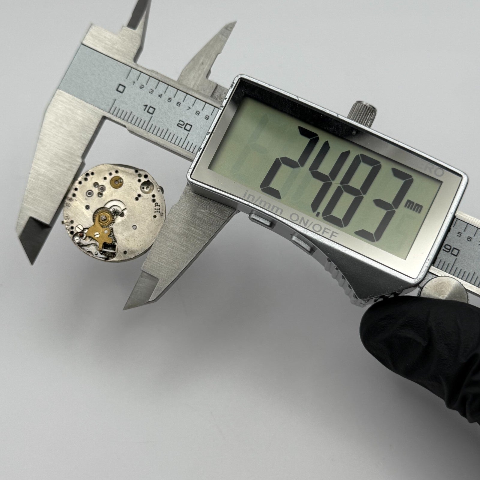 HP Parrenin Watch Movement Manual Wind Vintage Swiss Made Parts Repair 24.8mm