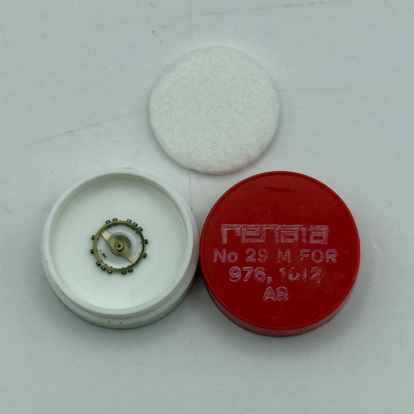 AS 976 1012 Balance Wheel Complete And Spring  29 M Watch Movement Parts NOS