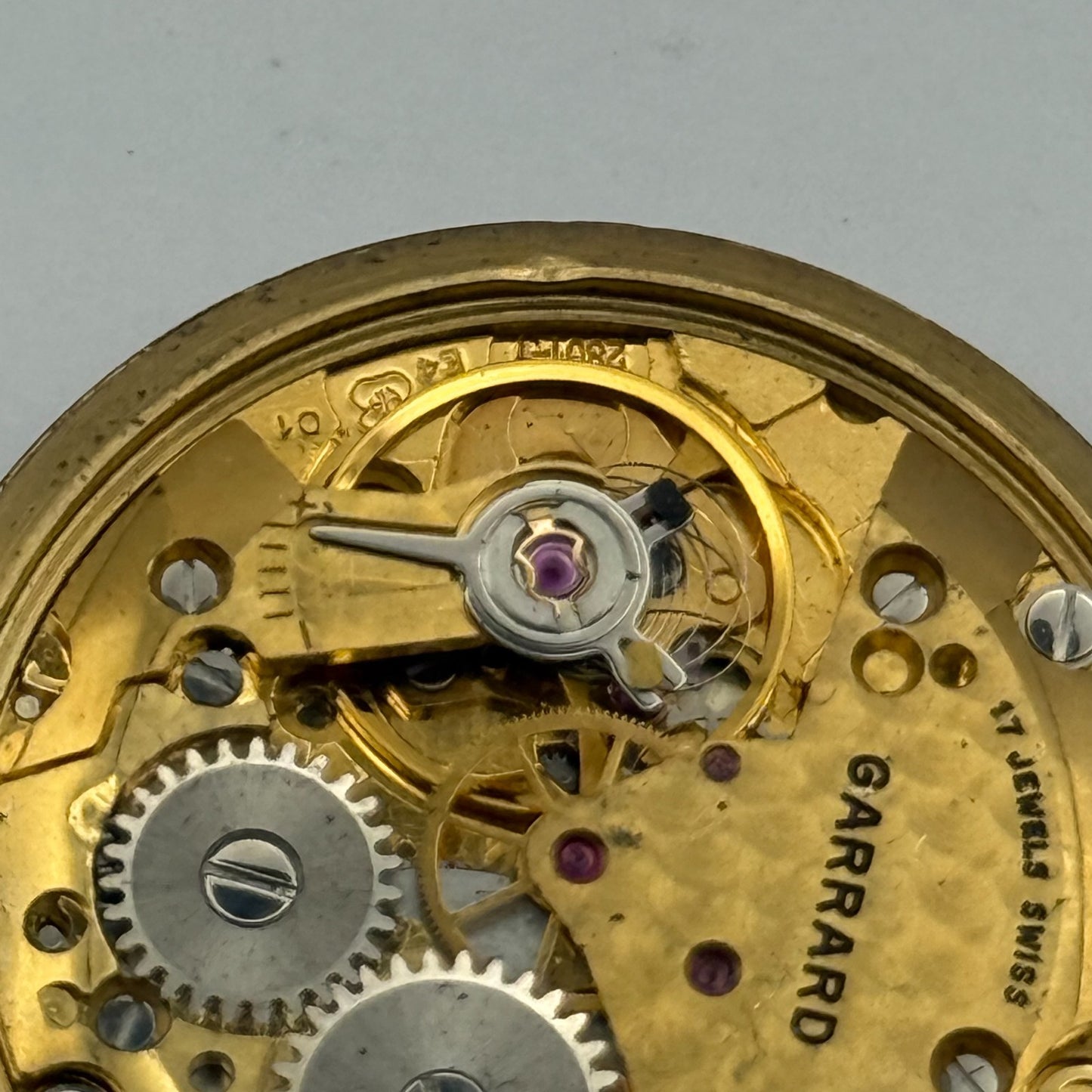 ETA 2801-1 Watch Movement Garrard Manual Wind Vintage Swiss Parts Repair 30.4mm
