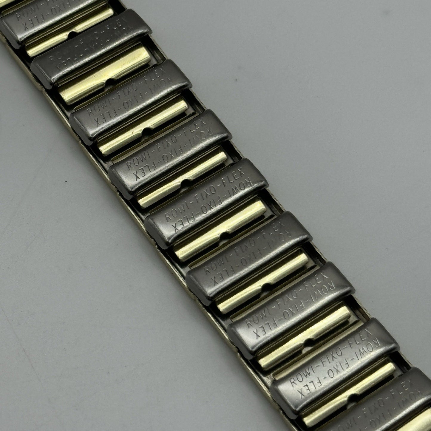 20mm Lug Rowi Fixo Flex Vintage New Old Stock NOS Expandable Strap Red Gold