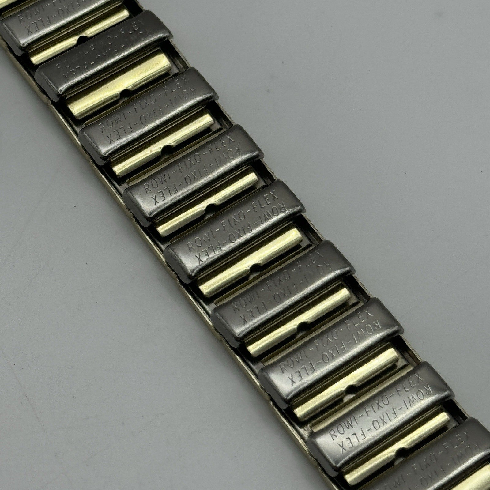 20mm Lug Rowi Fixo Flex Vintage New Old Stock NOS Expandable Strap Red Gold