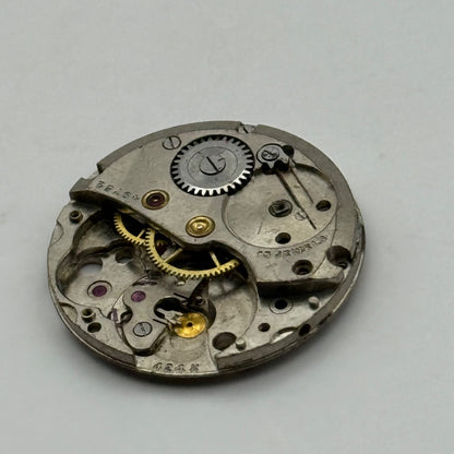 Cyma 424K Watch Movement Manual Wind Vintage Swiss Incomplete Parts Repair 19.6m