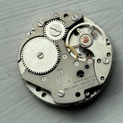 26mm Vintage Lucerne BFG 844 Swiss Black Dial Manual Wind Watch PARTS / REPAIR