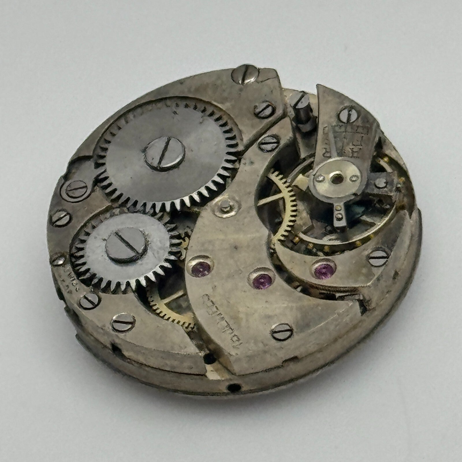 23.7mm 15 Jewels Swiss Porcelain Dial Trench Watch Movement Manual Wind PARTS
