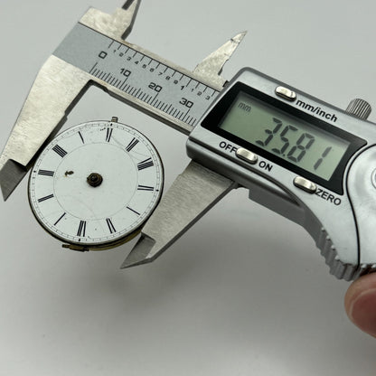 35.8mm Antique Key Wound Pocket Watch Movement PARTS REPAIR SPARES