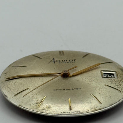 ETA 2409 Watch Movement Accurist Manual Wind Vintage Swiss Parts Repair 25.9mm