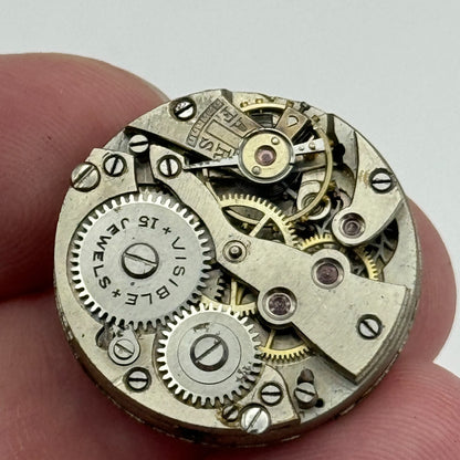 23.6mm Visible Patent 51489 FHF Manual Wind Watch Movement Swiss Vintage PARTS