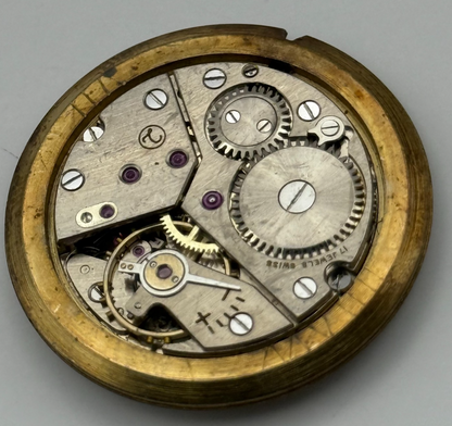 Majex Peseux 320 Watch Movement Manual Wind Vintage Swiss Parts Repair 30.9mm