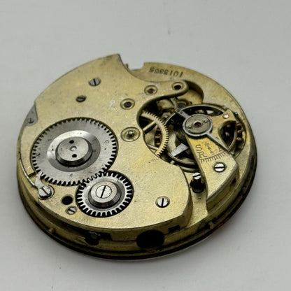 43.4mm Vintage Unidentified 1013385 Hunter Swiss Pocket Watch Movement PARTS