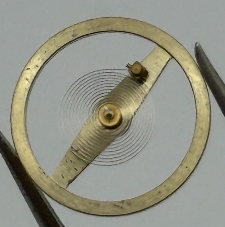 Amida 420 425 Balance Wheel Complete And Spring 11½’’’ 1768 Watch Movement Parts