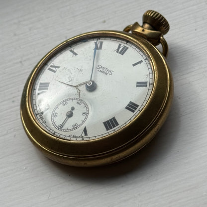 51mm Vintage Smiths Empire 609 EM Britain Made Pocket Watch PARTS REPAIR