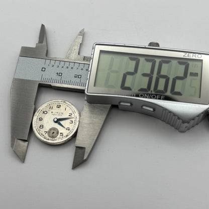 Buren 410 Grand Prix Watch Movement Manual Wind Vintage Parts Repair 23.6mm