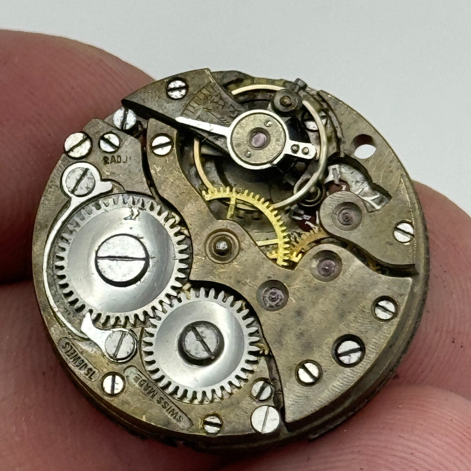 23.6mm SFG 15 Jewels Swiss Vintage Manual Wind Watch Movement PARTS SPARES