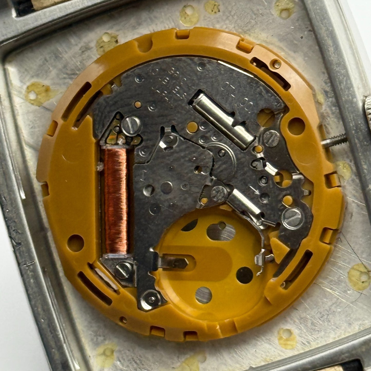 DKNY NY-1316 Quartz Watch Date Dial Black Leather Strap 34mm PARTS REPAIR