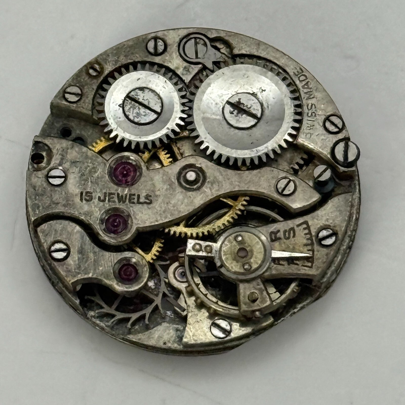 19.7mm Vintage AS 612 A Schild Swiss Manual Wind Watch Movement PARTS REPAIR