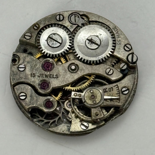 19.7mm Vintage AS 612 A Schild Swiss Manual Wind Watch Movement PARTS REPAIR