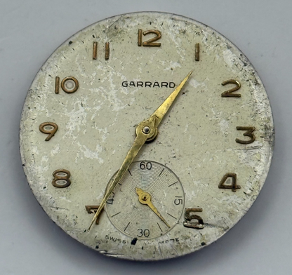 ETA 1120 Watch Movement Garrard Manual Wind Vintage Swiss Parts Repair 27mm