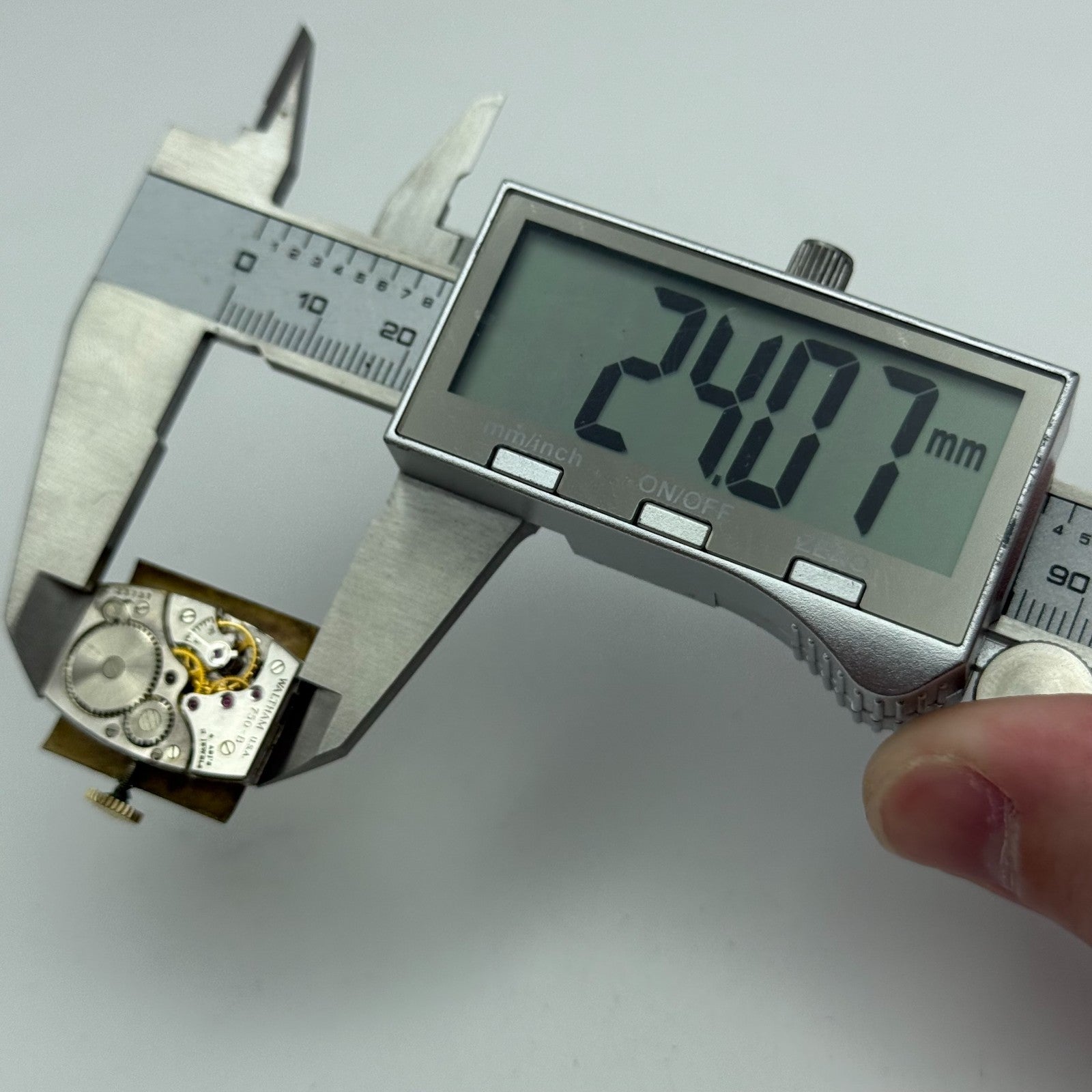 Waltham 750-B American Tank Rectangle Sub Seconds Watch Movement Parts Repair