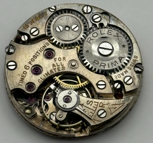 Rolex Prima For All Climates Watch Movement Manual Wind Vintage Parts 21.6mm