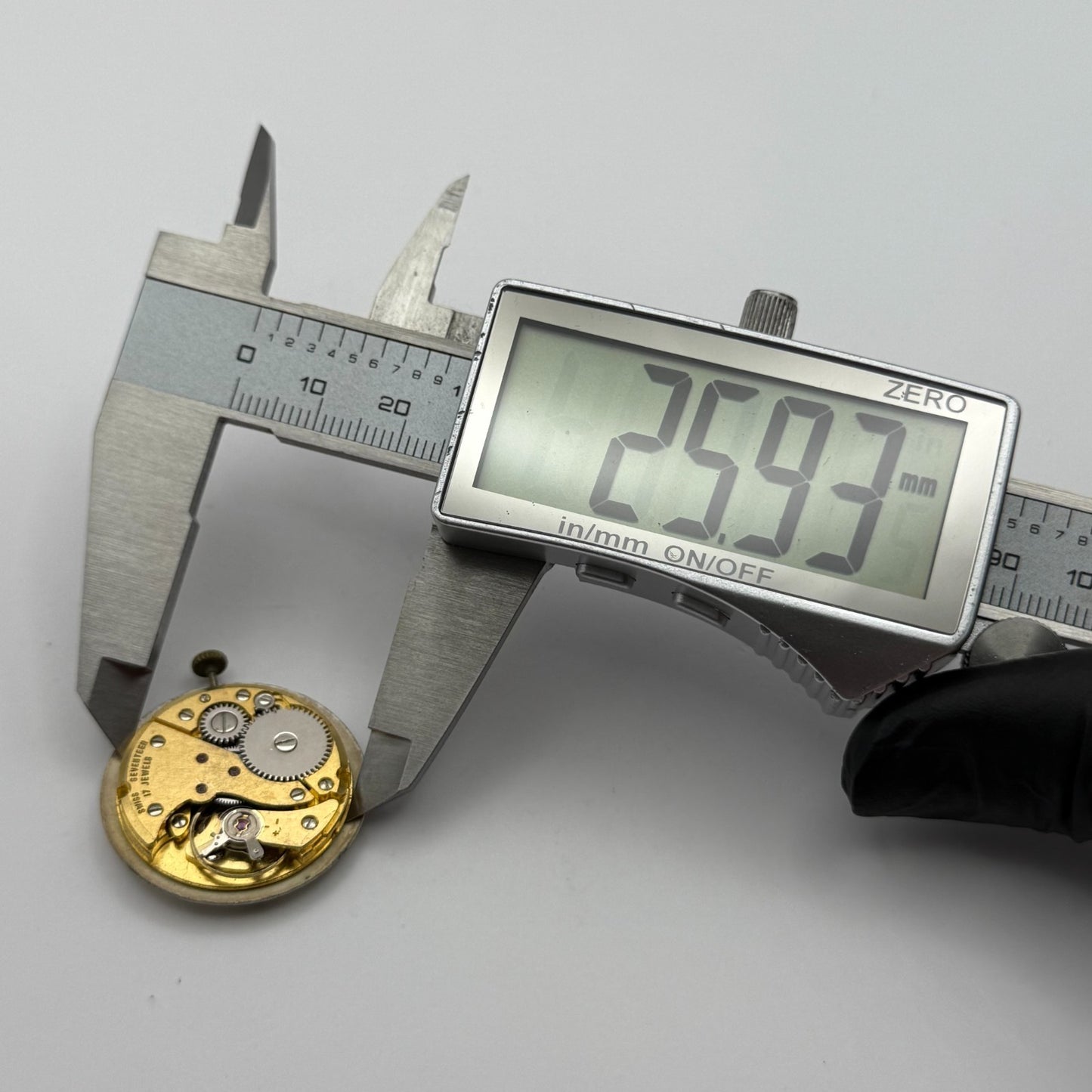 FHF ST 96 Pointer Watch Movement Running Avia Manual Wind Vintage Parts 25.9mm