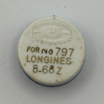 Longines 8-68Z Balance Wheel Complete And Spring 797 Watch Movement Parts 