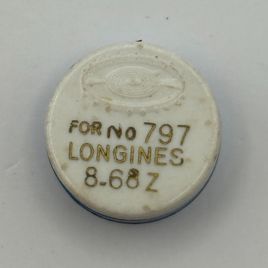 Longines 8-68Z Balance Wheel Complete And Spring 797 Watch Movement Parts 