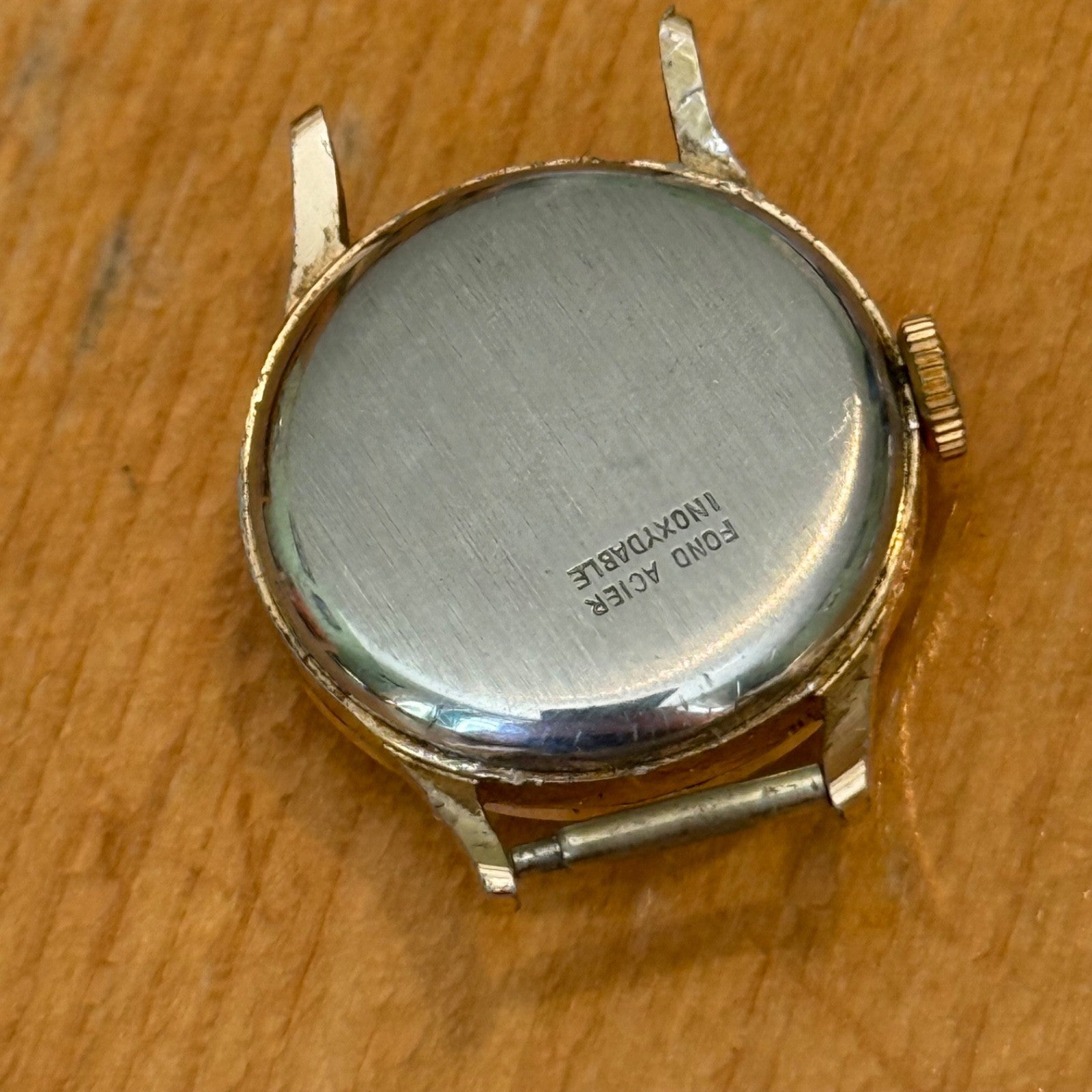 22mm Running Vintage Ostara 17 Jewels Swiss Sub Seconds Manual Wind Watch PARTS