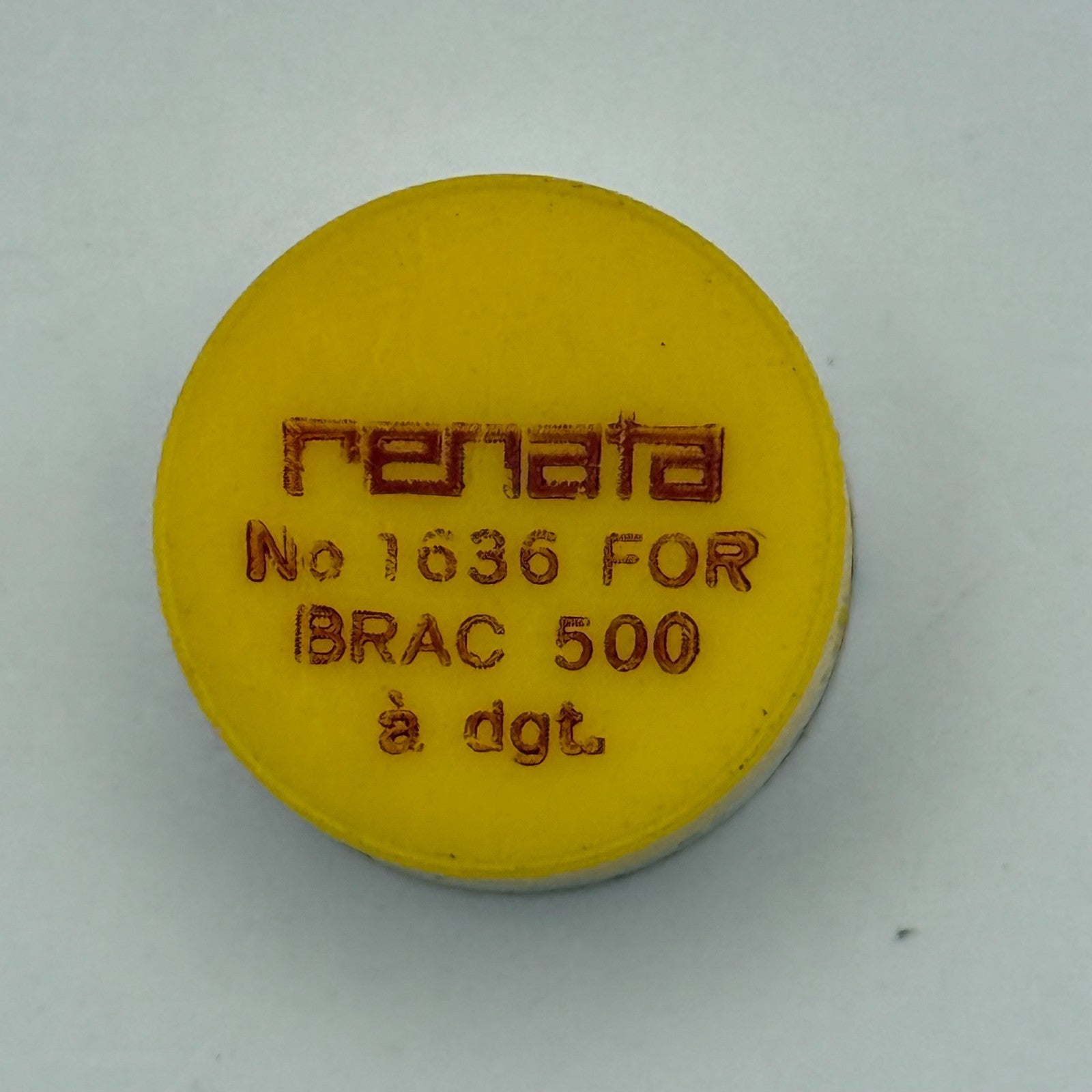 BRAC 500 Balance Complete a dgt. Renata 1636 Watch Movement Parts Vintage NOS