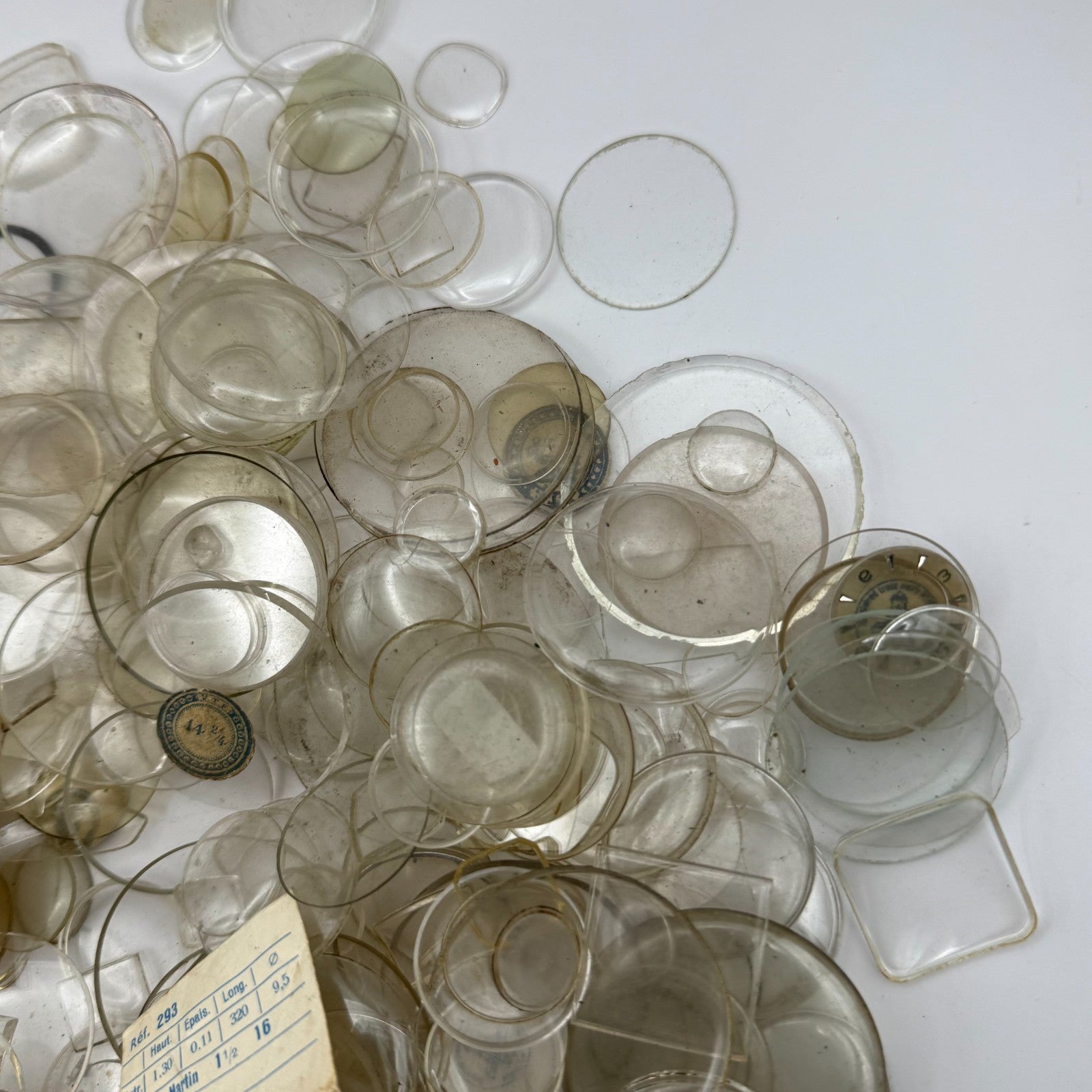 Bundle Of Mixed Wristwatch Pocket Watch Crystals New / Used Joblot Spares Repair