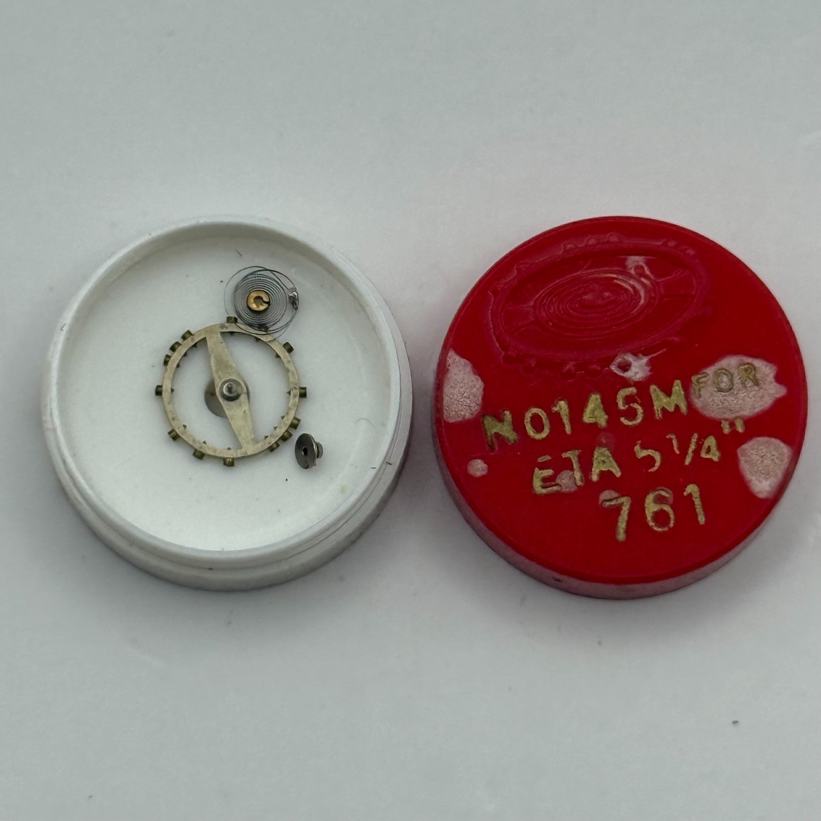 ETA 761 Balance Complete 5 1/4''' Renata 145 M Watch Movement Parts DAMAGED