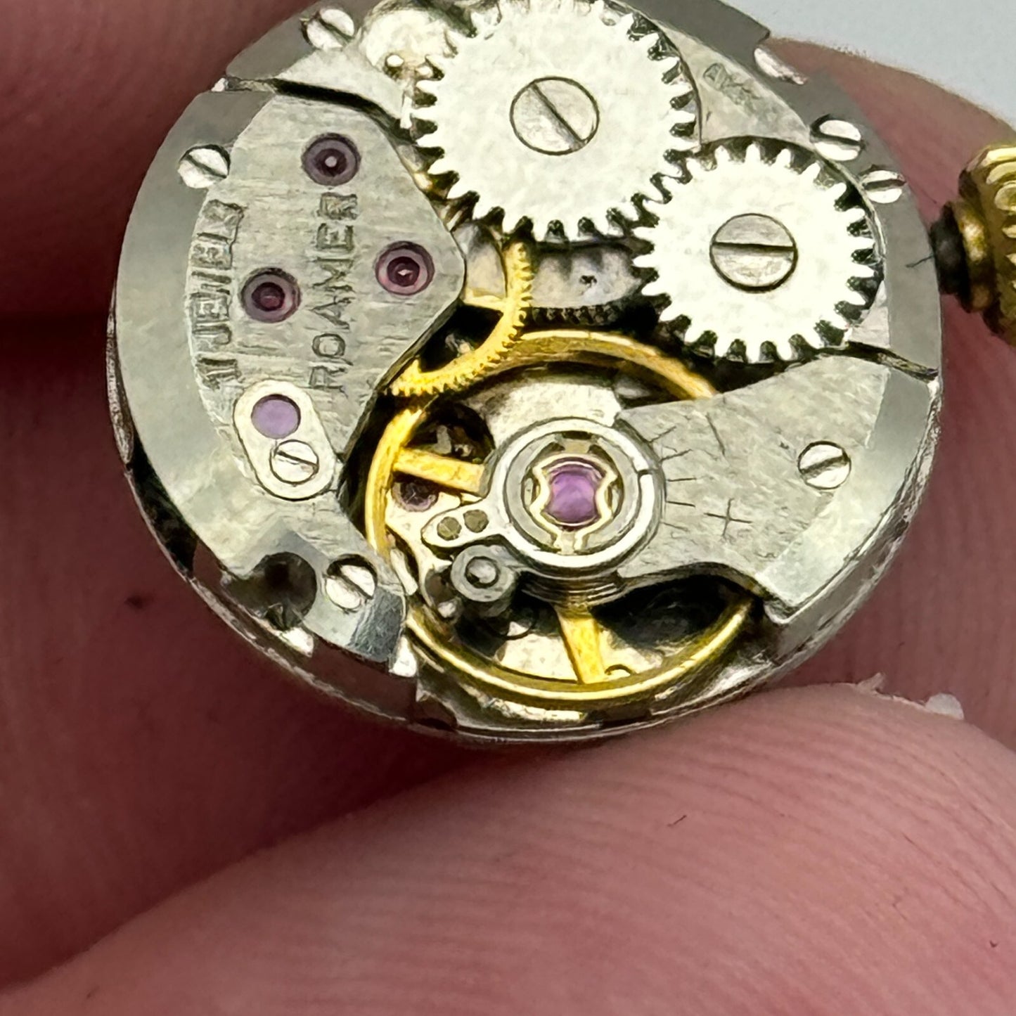 15.5mm Running ETA 2412 Roamer Manual Wind Ladies Watch Movement Vintage PARTS