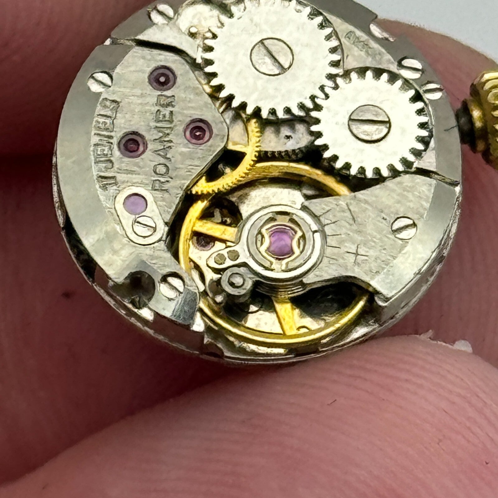 15.5mm Running ETA 2412 Roamer Manual Wind Ladies Watch Movement Vintage PARTS