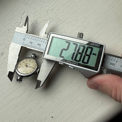 25mm Vintage Newmark 5 Jewels Sub Seconds Manual Wind Watch PARTS / REPAIR