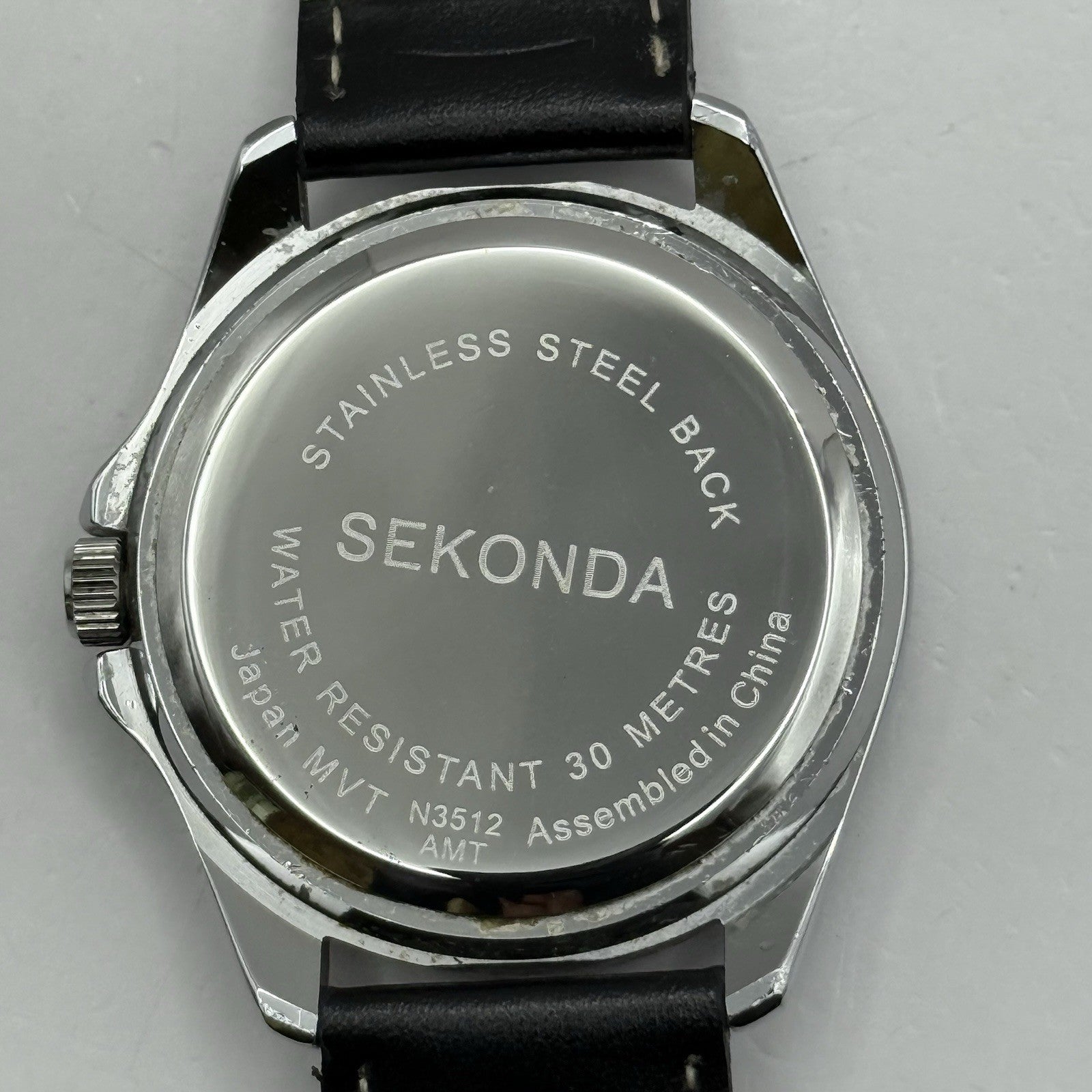 40mm Working Men’s Sekonda N3512 Blue 24 Hour Date Dial Stainless Quartz Watch