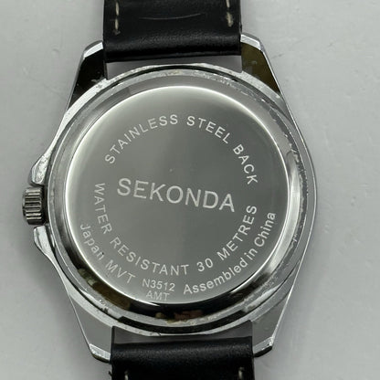 40mm Working Men’s Sekonda N3512 Blue 24 Hour Date Dial Stainless Quartz Watch