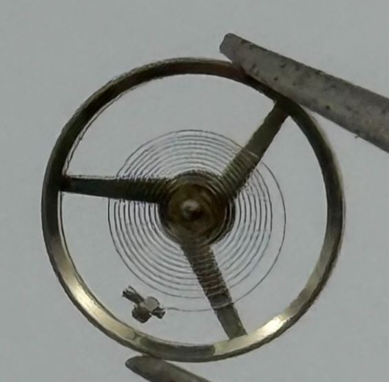 AS 1977-2 Balance Wheel Complete And Spring  1831 M Watch Movement Parts NOS