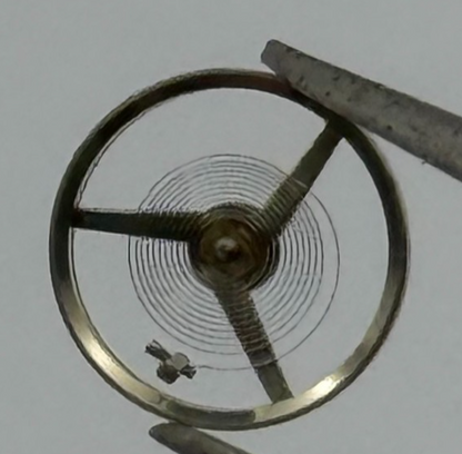 AS 1977-2 Balance Wheel Complete And Spring  1831 M Watch Movement Parts NOS